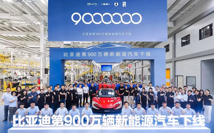 BYD an mung chiec oto thu 9 trieu xuat xuong