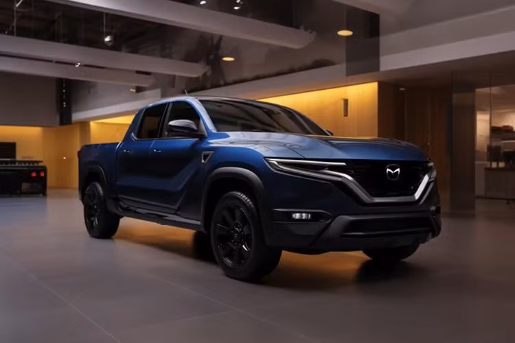 Mazda BT-50 2025 dang ruc rich ra mat, dau Toyota Hilux-Hinh-2