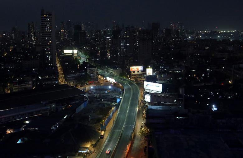 Thành phố Mumbai trong giờ giới nghiêm hôm 24/3.