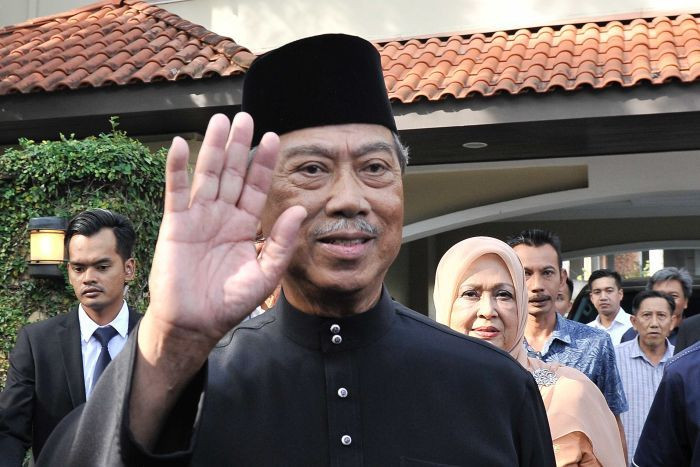 Ngày 29/2, Quốc vương Malaysia Abdullah Sultan Ahmad Shah đã bổ nhiệm ông Muhyiddin Yassin, 72 tuổi, làm Thủ tướng Malaysia, sau khi ông Mahathir Mohamad bất ngờ đệ đơn từ chức hôm 24/2. Ảnh: AP. 
