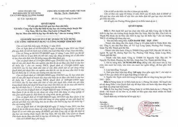 Gói thầu thiết bị giáo dục gần 7 tỷ tại Bình Thuận đã về tay Cty Thiên Bình - Hình 3 Goi thau thiet bi giao duc gan 7 ty tai Binh Thuan da ve tay Cty Thien Binh-Hinh-3