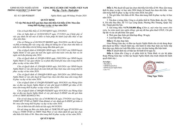 Gói thầu thiết bị giáo dục gần 7 tỷ tại Bình Thuận đã về tay Cty Thiên Bình - Hình 4 Goi thau thiet bi giao duc gan 7 ty tai Binh Thuan da ve tay Cty Thien Binh-Hinh-4