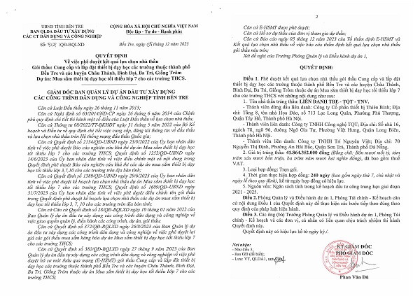 Gói thầu thiết bị giáo dục gần 7 tỷ tại Bình Thuận đã về tay Cty Thiên Bình - Hình 2 Goi thau thiet bi giao duc gan 7 ty tai Binh Thuan da ve tay Cty Thien Binh-Hinh-2