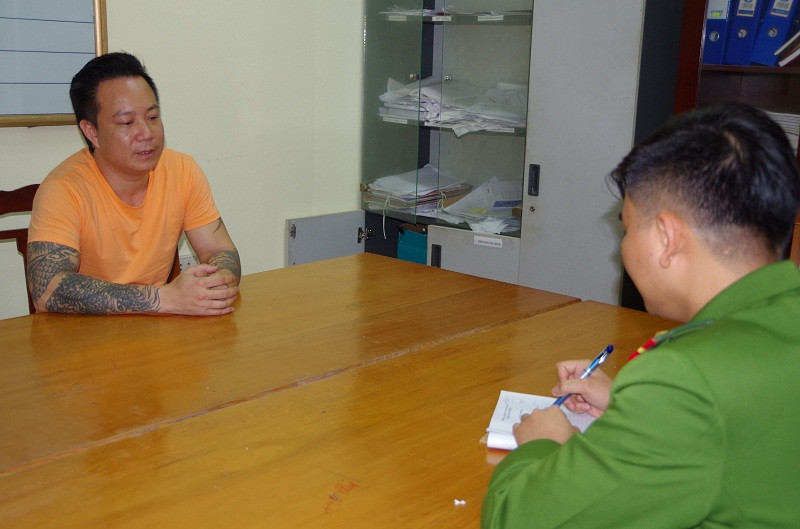 Đối tượng xóc cái Nguyễn Đình Sơn . Ảnh: Công an tỉnh Hưng Yên.