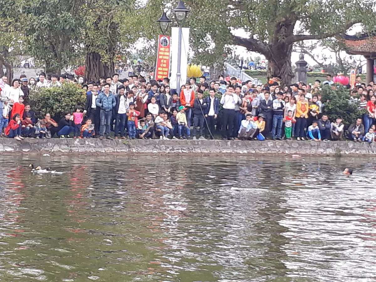 Ngoài ra tại Lễ hội chùa Keo còn có nhiều trò chơi dân gian khác như bắt vịt.