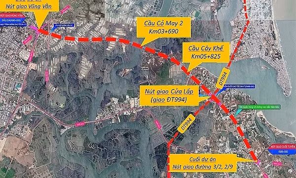 Vung Tau: Mo duong gan 5.200 ty noi vao cao toc Bien Hoa - Vung Tau