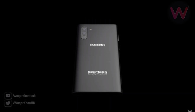 Dựa trên những tin đồn về chiếc Galaxy Note10, nhà thiết kế Waqar Khan vừa giới thiệu bản dựng chi tiết mẫu điện thoại cao cấp sắp ra mắt của Samsung.