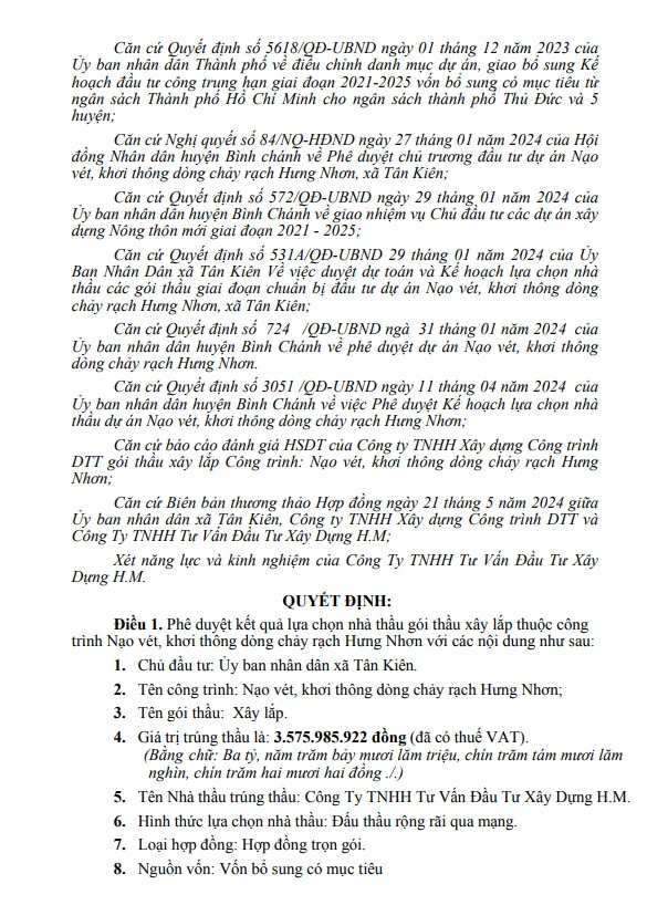 TP HCM: Cuộc đua “tam mã” giành gói thầu nạo vét cống Ba Dơi - Hình 3 TP HCM: Cuoc dua “tam ma” gianh goi thau nao vet cong Ba Doi-Hinh-3