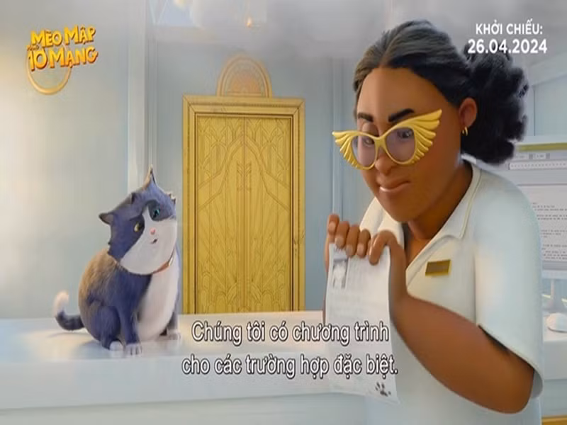 Nội dung phim xoay quanh chú mèo Beckett đánh mất 9 mạng quý giá. Sau khi được trao cho cơ hội mới, Beckett mỗi lần "chuyển sinh" sẽ trở thành một loài vật khác. Phim là lựa chọn thích hợp cho gia đình có trẻ nhỏ. Ảnh: VTV.