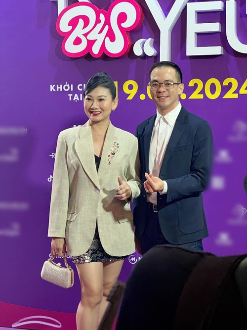 Mỹ Uyên diện váy ngắn gợi cảm khi tham gia một sự kiện mới đây. Ảnh: FBNV.