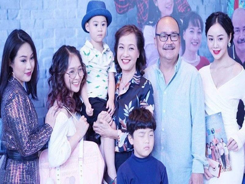 Năm 2018, cô đóng phim Mẹ ơi bố đâu rồi. Ảnh: Người Lao Động.