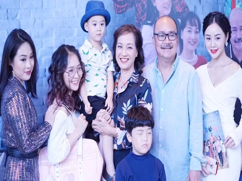 Năm 2018, cô đóng phim Mẹ ơi bố đâu rồi. Ảnh: Người Lao Động.