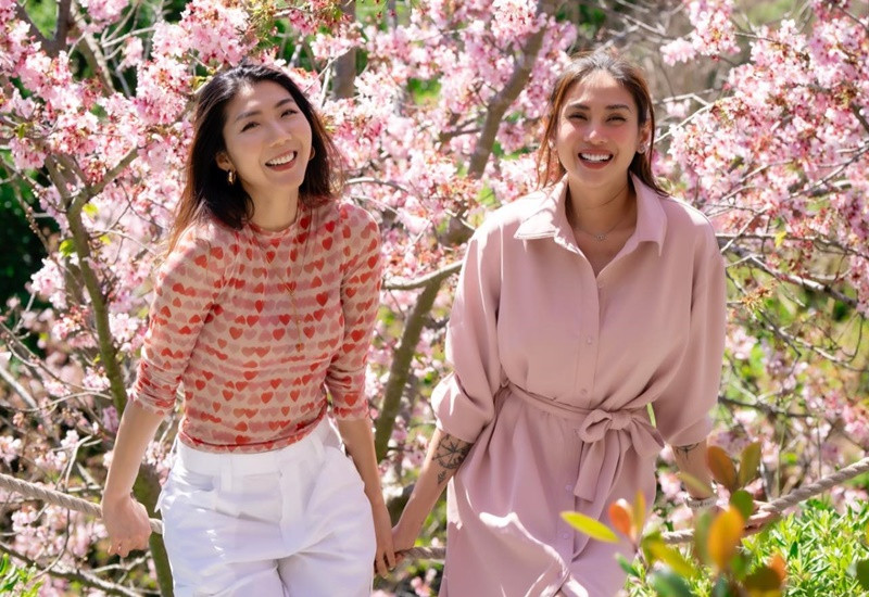 Võ Hoàng Yến dưỡng thai ở Mỹ sau khi kết hôn.