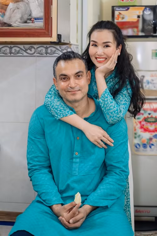 Không chỉ Phương Thanh, Võ Hạ Trâm cũng gắn bó với nửa kia người Ấn Độ. Ảnh: FBNV.