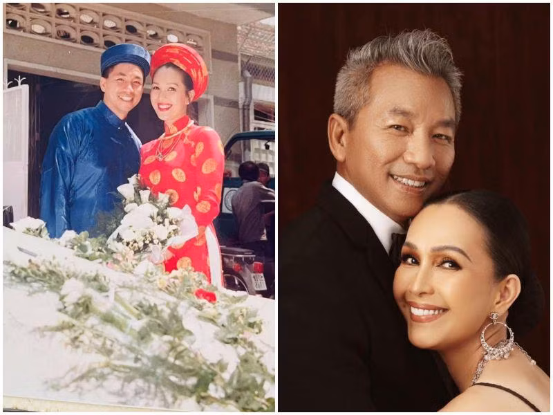 Diễm My 6x là một trong những "nữ hoàng ảnh lịch" thập niên 80, 90 thế kỷ trước. Ở thời kỳ đỉnh cao của sự nghiệp, cô được rất nhiều đại gia theo đuổi nhưng lại phải lòng Hà Tôn Đức - một Việt kiều nghèo. Hà Tôn Đức sau đó nhanh chóng trở thành ông chủ giàu có, thành đạt. Ảnh: FBNV.