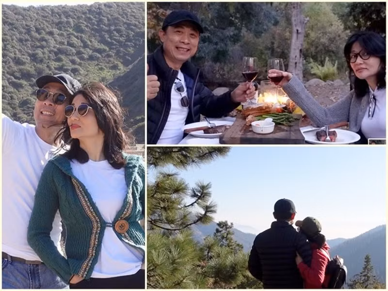 Cặp đôi thường xuyên đi du lịch. Ảnh: FBNV.