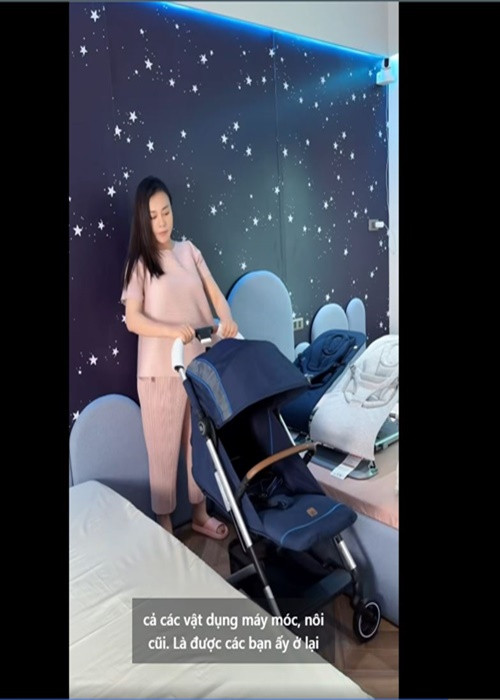 Mang bầu tháng cuối, Phương Oanh sắm loạt đồ cho hai "bé rồng".