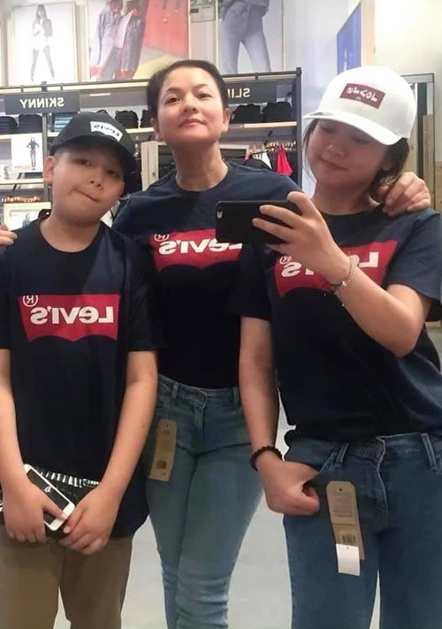 Thu Quế và Phạm Cường có hai người con chung: 1 trai, 1 gái. Ảnh: FBNV.