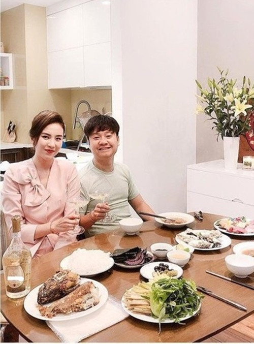 Nữ MC từng bị trêu dùng chồng như phá. Ảnh: FBNV.