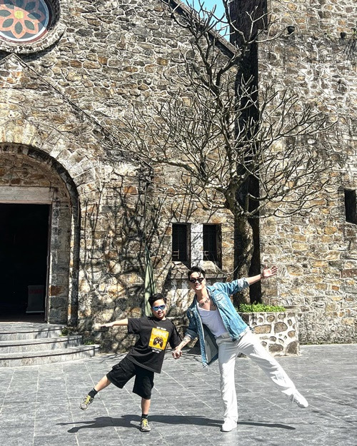 Con trai TiTi tên là Phạm Gia Bảo Minh, đang sống cùng vợ cũ của Titi ở Hà Nội. Ảnh: FBNV.