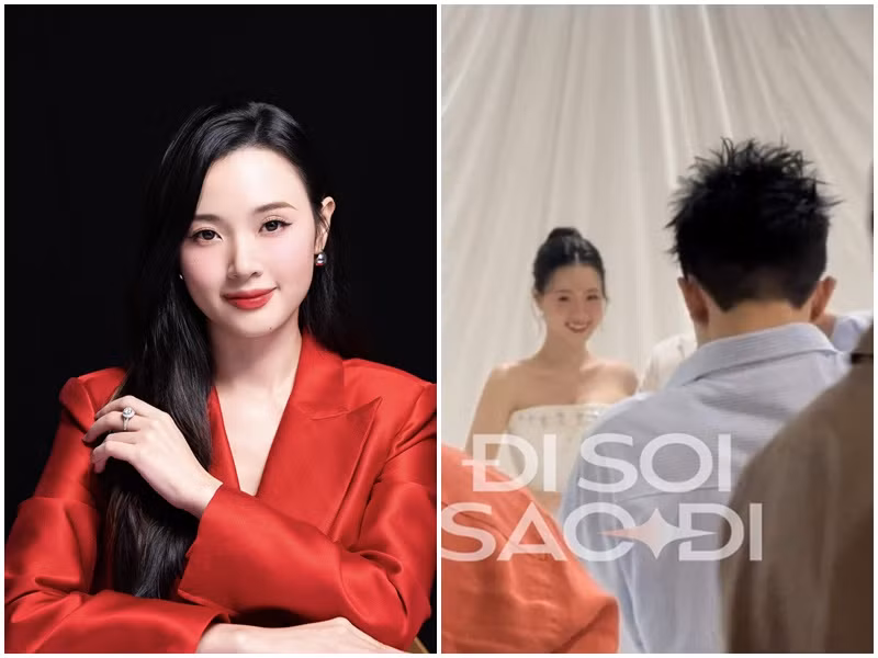 Theo Znews, nữ diễn viên Midu và bạn trai doanh nhân chụp ảnh cưới vào đầu tháng 4. Ảnh: Đời Sống Pháp Luật.