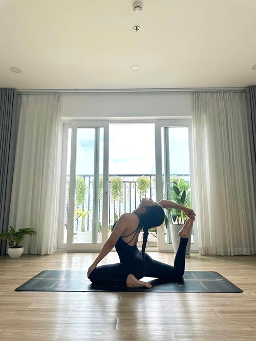 Thiên An chia sẻ về yoga: "Kiên trì, yêu bản thân nhiều hơn, biết giới hạn của cơ thể và có thêm sức khoẻ là những giá trị mình nhận được từ bộ môn này".