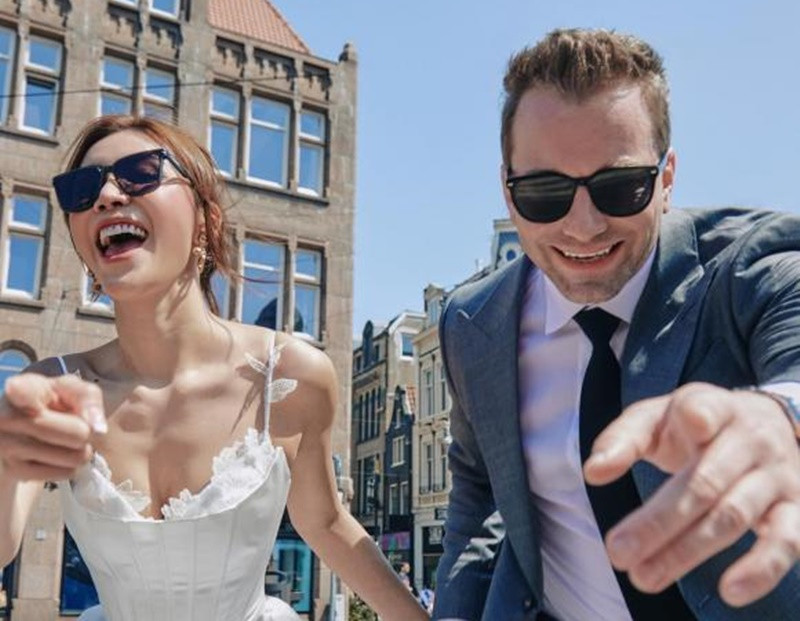 Trước đám cưới, siêu mẫu Minh Tú nhiều lần về thăm gia đình Chris ở Đức. Ảnh: Thương Hiệu Pháp Luật.