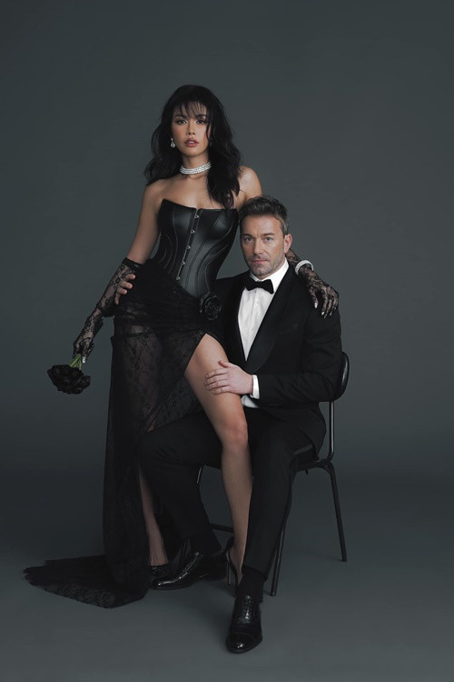 Minh Tú và Chris yêu nhau cách đây nhiều năm rồi chia tay. Cách đây ít năm, cả hai bất ngờ gặp lại và yêu lại từ đầu. Ảnh: FBNV.