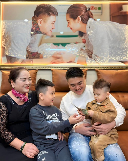 Vũ Duy Khánh vẫn thường xuyên thăm nom con trai riêng.