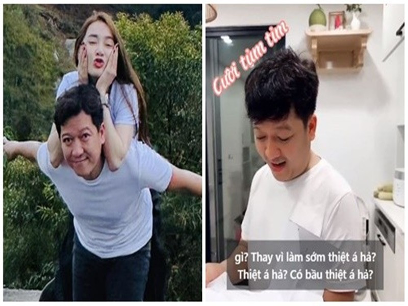 Năm 2023, Trường Giang nhận hộp quà gồm que thử thai hai vạch và giấy khám thai của Nhã Phương. Theo Nhã Phương, em bé trong bụng là món quà to bự cô dành tặng sinh nhật Trường Giang. “Quà sớm tận mấy tháng luôn sướng nhất ba nha”, nữ diễn viên nhắn nhủ chồng. Ảnh: FBNV.