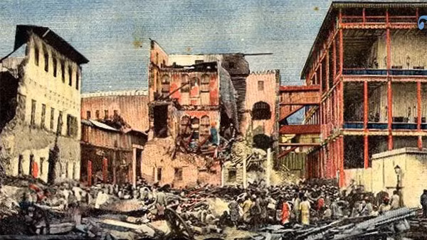 Do vậy, lực lượng phòng thủ cung điện đầu hàng Anh. Vì vậy, cuộc chiến kết thúc với thắng lợi thuộc về Anh. Nước này chỉ có một thủy thủ bị thương trong trận chiến đó.