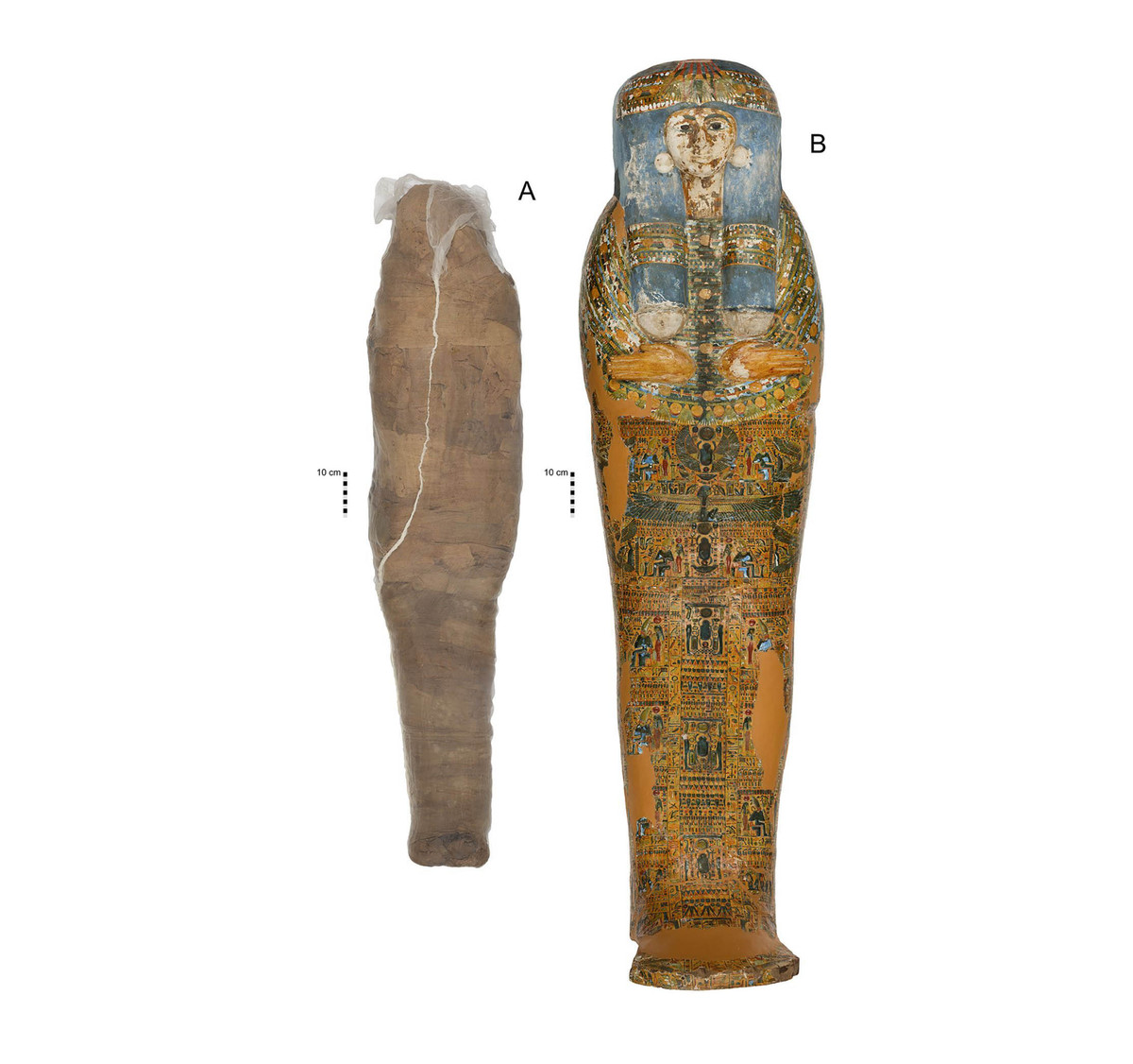 Theo các chuyên gia, cỗ quan tài khắc tên của một người phụ nữ, Meruah hoặc Merutah, có niên đại vào khoảng năm 1000 trước Công nguyên, tức nhỏ hơn khoảng 200 năm so với xác ướp.