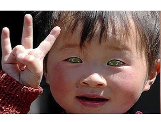 Sinh ra và lớn lên ở đất nước Nhật Bản, Ping có đôi mắt màu ngọc bích vô cùng độc đáo