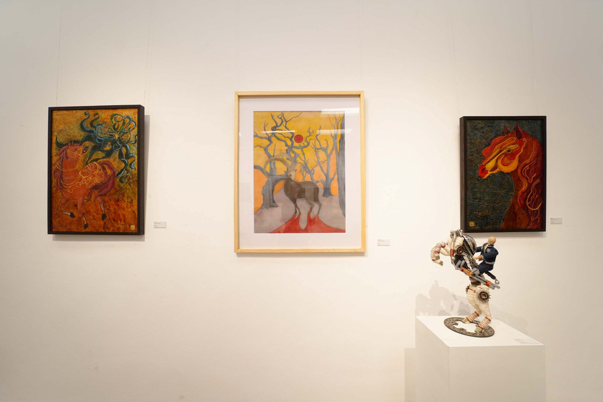 Trien lam “Nhan Dang”: “Tuyen ngon nghe thuat” cua cac tai nang tre Vinschool-Hinh-2