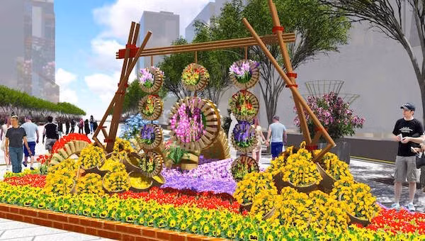 Thoi gian mo cua duong hoa Nguyen Hue dip Tet Binh Than