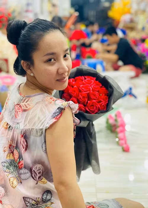 Bản thân Quỳnh Quỳnh không ngại đăng ảnh mặt mộc kém sắc.