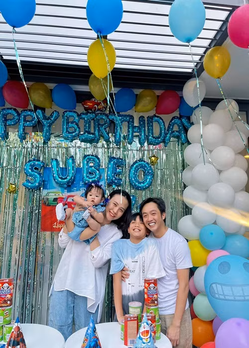 Sau vo cu, Cuong Do la mo tiec sinh nhat cho con trai dau long