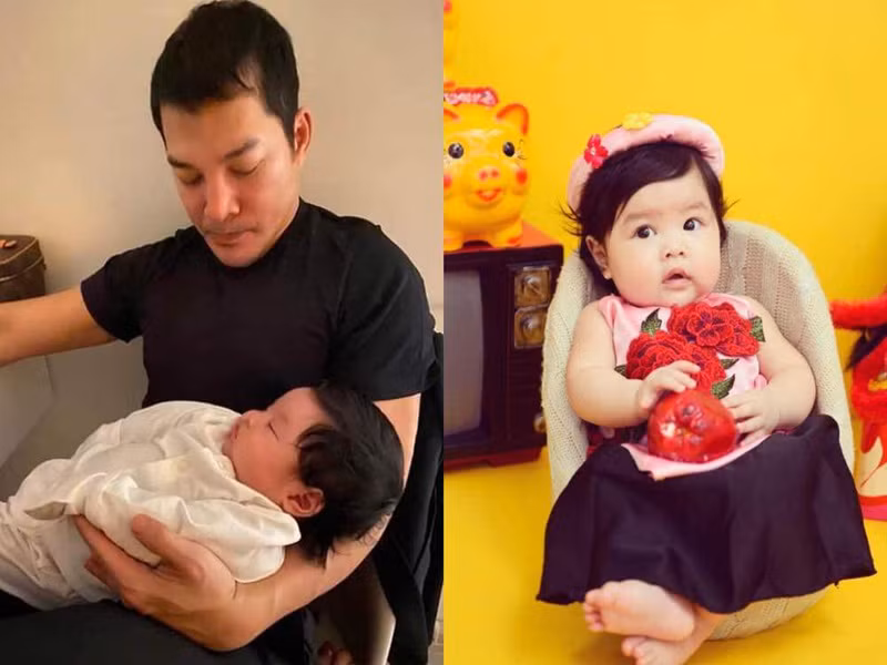 Trong khi Trương Ngọc Ánh hạnh phúc bên tình trẻ kém 14 tuổi, Trần Bảo Sơn có con gái thứ hai được 1 tuổi với vợ mới. Nhóc tì nhà nam diễn viên tên Bảo Khanh (Kendall Trần).