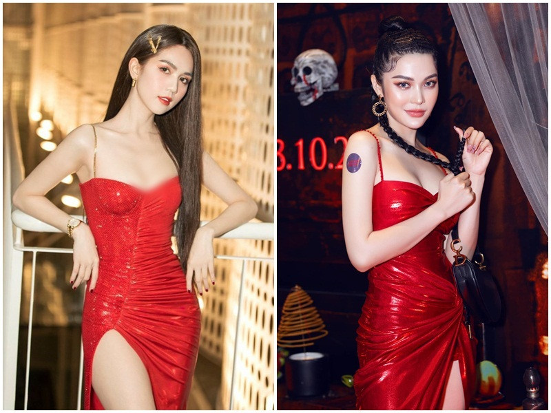 Xét về độ hở bạo, Ngọc Trinh dường như vượt mặt Lily Chen.