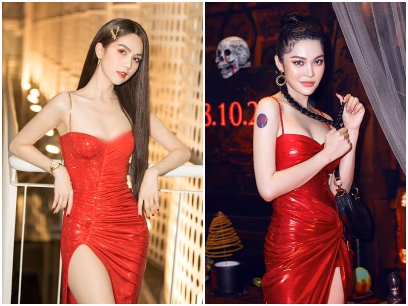 Xét về độ hở bạo, Ngọc Trinh dường như vượt mặt Lily Chen.