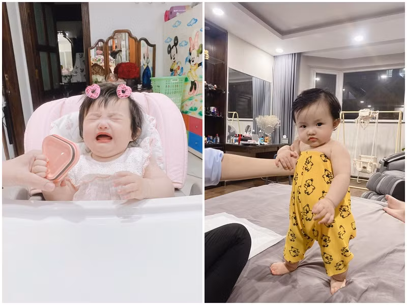 Winnie có nhiều khoảnh khắc rất đáng yêu, thường xuyên bị bố mẹ "dìm hàng".