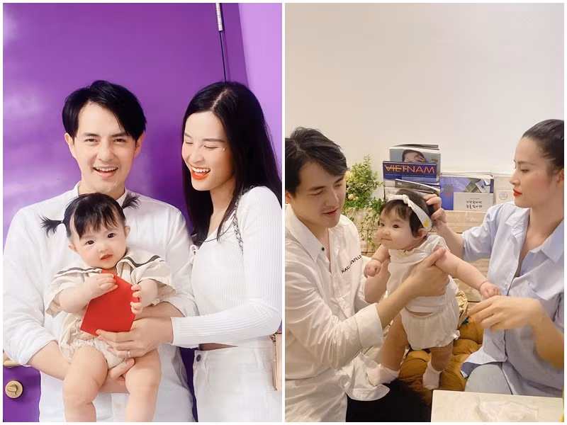 Bé Winnie - con gái của Đông Nhi và Ông Cao Thắng cũng là một nhóc tỳ nhà sao Việt siêu hot được nhiều cư dân mạng yêu mến.