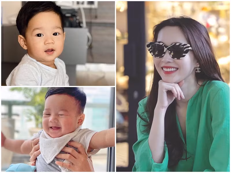 Tuy không được bố mẹ thường xuyên cập nhật hình ảnh nhưng bé Liam - con trai của Đặng Thu Thảo vẫn hot mỗi khi xuất hiện. Theo Hoa hậu Thu Thảo, cậu quý tử ngày càng bám mẹ.