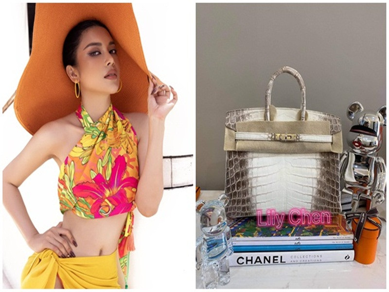 Đầu tháng 6/2021, Lily Chen khoe được bạn trai tặng túi hiệu 7 tỷ đồng. Theo Ngôi sao, bạn trai của Lily Chen là doanh nhân, có tên viết tắt là "MDA". Ảnh: Đất Việt