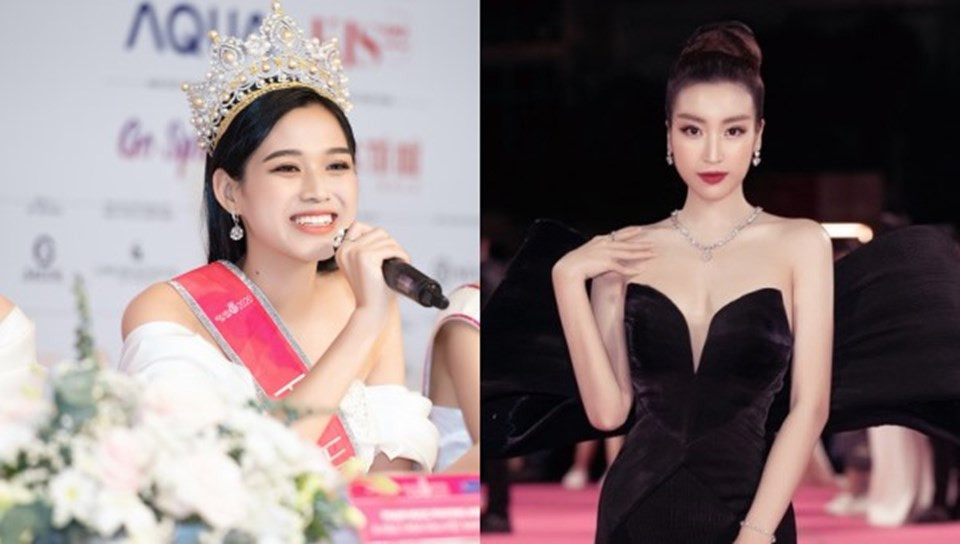 Bị soi quá khứ, Đỗ Thị Hà chia sẻ: "Trước đây, tôi là một cô gái khá vô tư nên đôi khi cũng có những hình ảnh, câu nói vui đùa. Có thể mọi người sẽ nghĩ tôi là một cô gái không phải gu của nhiều người”. Còn Mỹ Linh phân trần: “Đó chỉ là những câu nói đùa. Thực sự ai cũng có khoảng thời gian mới lớn, hơi trẩu tre một chút đúng không? Năm 2012 cũng cách đây khá lâu rồi, hồi đó chỉ là một cô học sinh vô tư nên không để ý đến lời ăn tiếng nói”. Ảnh: Lao động