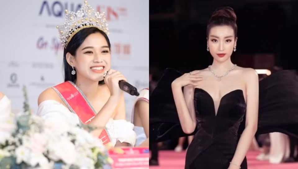 Bị soi quá khứ, Đỗ Thị Hà chia sẻ: "Trước đây, tôi là một cô gái khá vô tư nên đôi khi cũng có những hình ảnh, câu nói vui đùa. Có thể mọi người sẽ nghĩ tôi là một cô gái không phải gu của nhiều người”. Còn Mỹ Linh phân trần: “Đó chỉ là những câu nói đùa. Thực sự ai cũng có khoảng thời gian mới lớn, hơi trẩu tre một chút đúng không? Năm 2012 cũng cách đây khá lâu rồi, hồi đó chỉ là một cô học sinh vô tư nên không để ý đến lời ăn tiếng nói”. Ảnh: Lao động