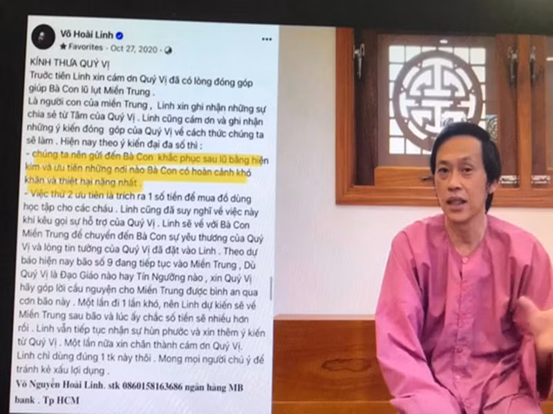 Hoài Linh là một trong những sao Việt trả giá đắt vì scandal. Gần đây, danh hài bị chỉ trích vì “ngâm” tiền từ thiện suốt 6 tháng. Đến khi giải ngân, Hoài Linh bị nhiều người cho rằng "làm cho có". Vì ồn ào, Hoài Linh bị nhãn hàng quay lưng. Nam nghệ sĩ còn phải rời ghế nóng chương trình Thách thức danh hài vì áp lực dư luận. Ảnh: Người lao động