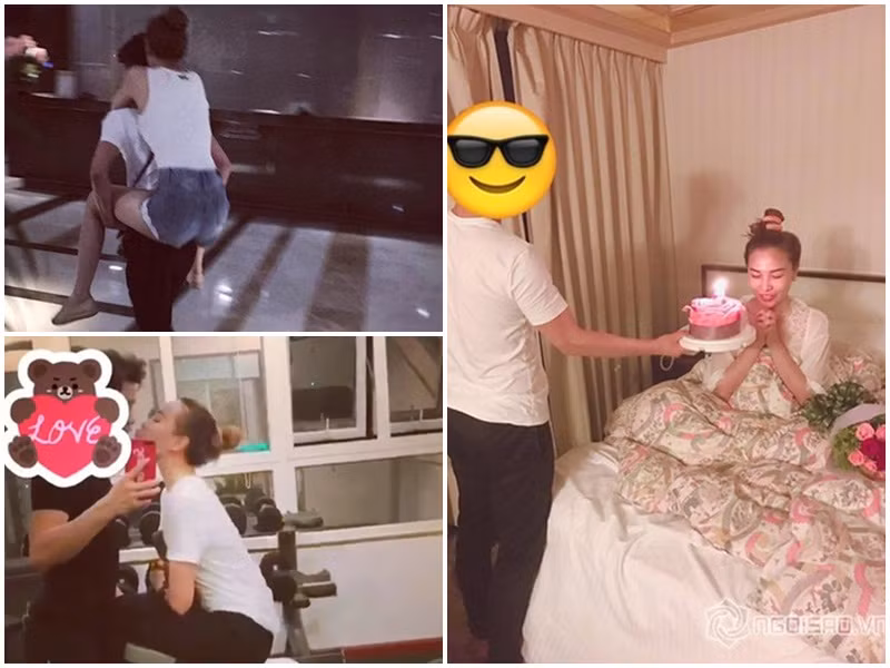 Quỳnh Thư giấu mặt nửa kia vào năm 2017 khi hẹn hò.