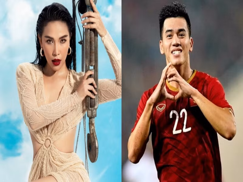 Mới đây, tin đồn Quỳnh Thư - Tiến Linh hẹn hò rộ lên sau loạt bằng chứng. Quỳnh Thư là mỹ nhân Việt duy nhất mà Tiến Linh theo dõi trên Tiktok. Ngoài ra, Tiến Linh và Quỳnh Thư còn được cho là có status thả thính nhau. Không những vậy, Quỳnh Thư từng dự đoán Tiến Linh sẽ ghi bàn vào lưới UAE. Ảnh: Đất Việt