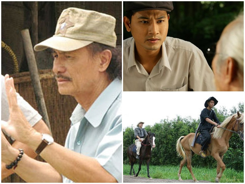 Hình ảnh đạo diễn Lê Cung Bắc trên phim trường "Vó ngựa trời Nam". Ảnh: Người lao động